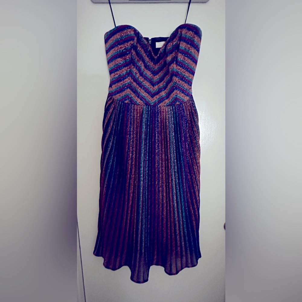 Dress the Population Multicolor Shimmer Dress